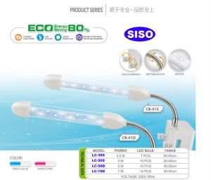 LED 小鱼缸夹灯 